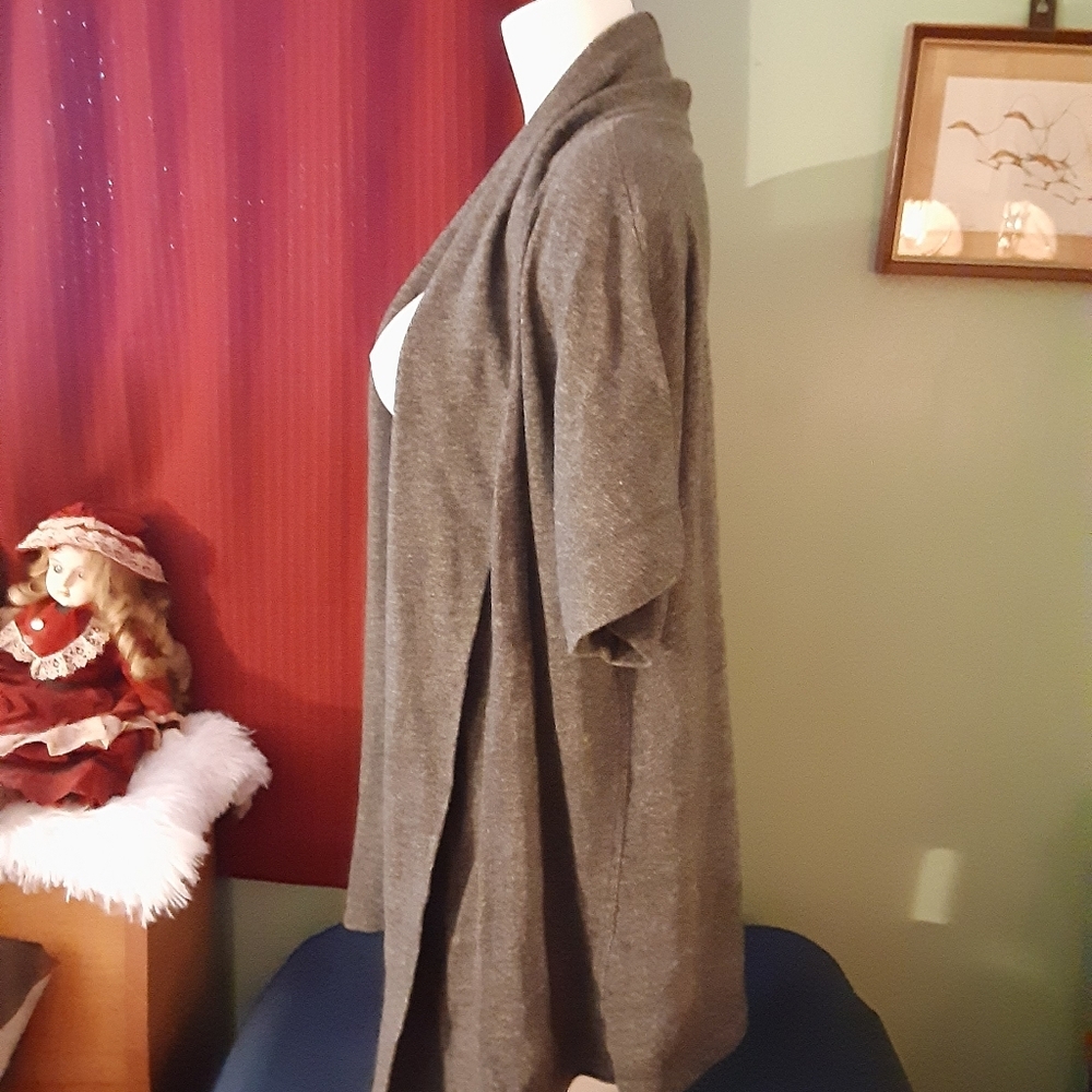 Size Xs gray summer short sleeve cardigan sweater - Picture 12 of 16
